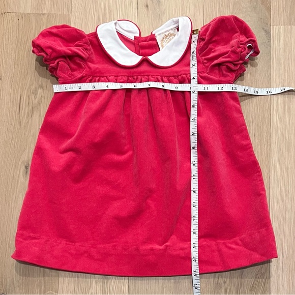 The Beaufort Bonnet Company TBBC Corduroy Short Sleeve Holly Day Dress 2T Pink - Picture 12 of 16